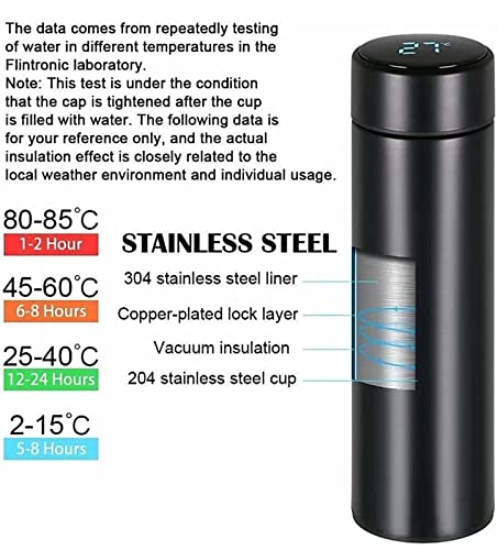 LED Smart Temperature Display Vacuum Thermal Bottle Multicolour