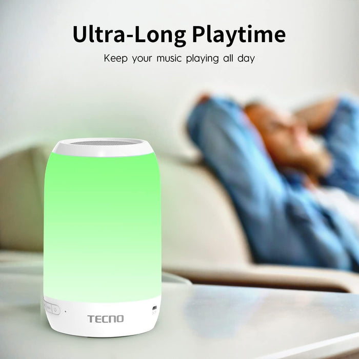 Tecno Portable Night Light Bluetooth Speakers with Microphone