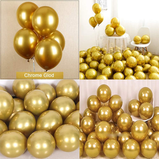 Chrome Metallic Balloons for Party 50 pcs