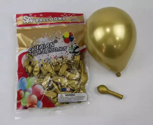 GOLD SILVER CHROME | Thick Metallic Balloons