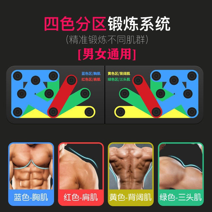 Push Up Rack Board Men Women 9 in 1 Body Building Fitness Exercise Workout Push-up Stands for Body Building Training Gym