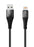 LEVORE 1M Nylon Braided USB A to Lightning Cable Black