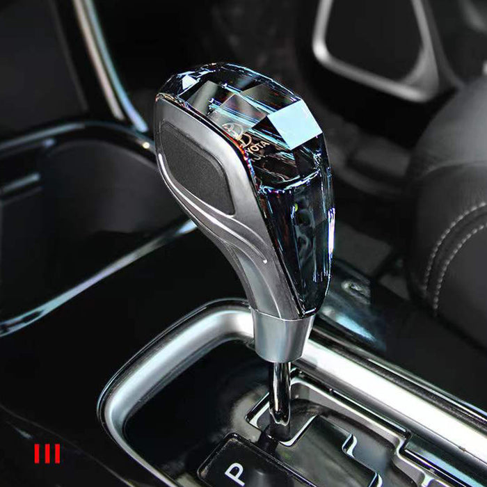 Gear knob backlit gear transmission nozzle interior