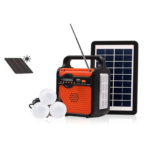 25W Emergency Power Supply Solar Power Panel FM Radio