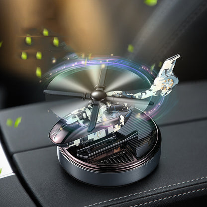 Solar military helicopter car perfume - Free Refill