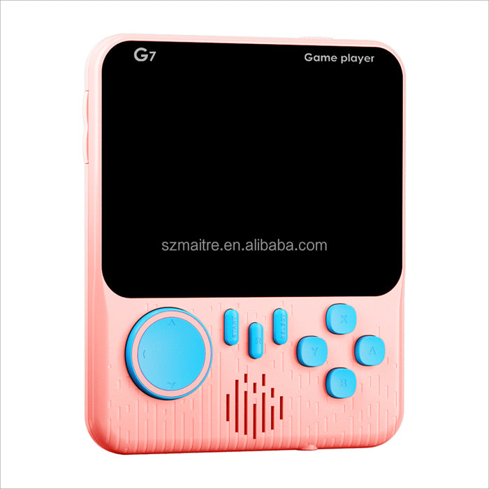 G7 Retro 3.5 inch Handheld Game Console Built-in 666 Classical FC Games Support TV Output Double Players G7 Thin Game Player