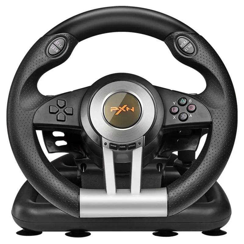 Racing Game Steering Wheel With Brake Pedal