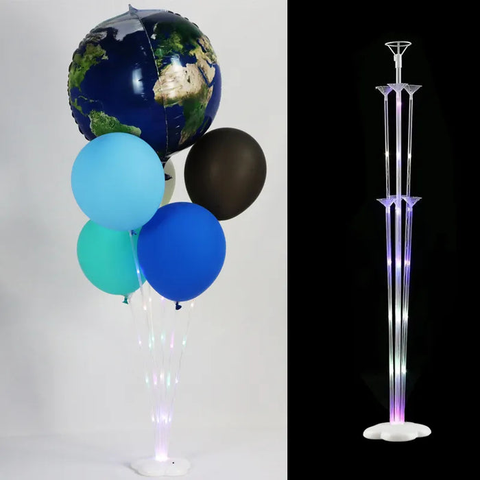LED Balloons Stand Base Sticks Globos Holder Column Birthday Party Decor -White