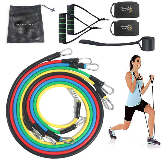 11-Piece Resistance Fitness Band Set 620grams