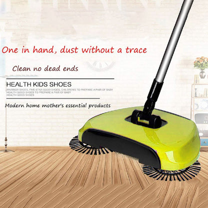 All- In- One Manual Sweeper Green/Silver 23x43x18centimeter
