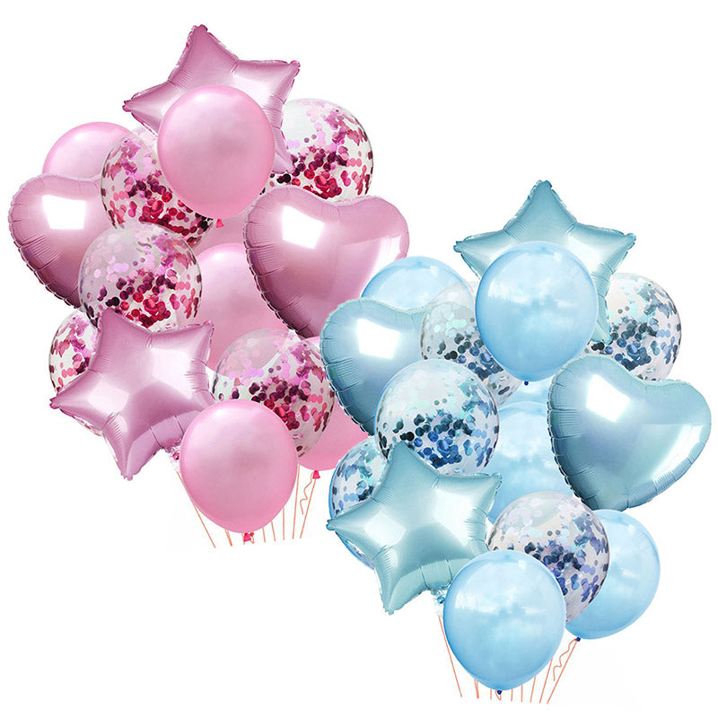 Decorative Birthday Wedding Party Inflatable Balloon Set With Confetti