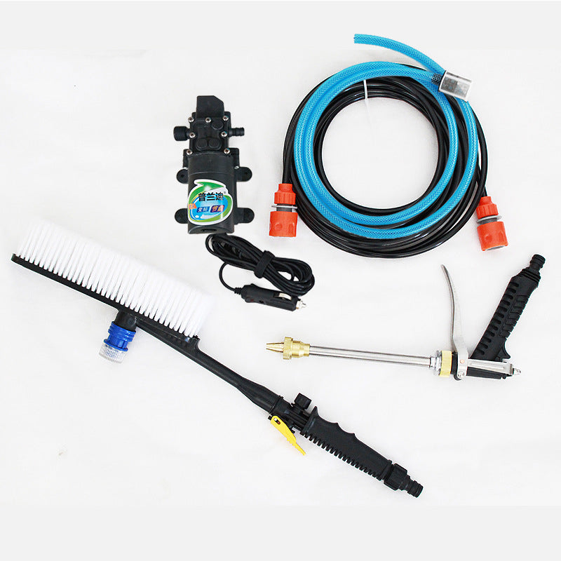 Car Wash 12V Car Washer Gun Pump High Pressure Cleaner Car Care Portable Washing Machine Electric Cleaning Auto Device With Portable Kit