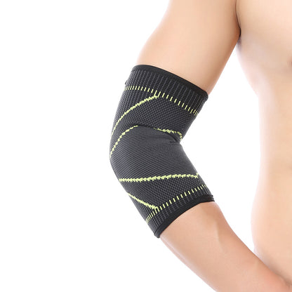 1pcs new style simple elasticity sports safety series green stripe elbow support elbow-pad ST2548