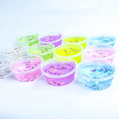 12-Piece Colorful Slime Mini Putty Set Non Sticky Multicolored Premium Quality