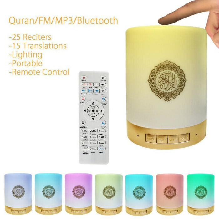 Intelligent BT Small Speaker 3D Around Portable Mini Quran Speaker White