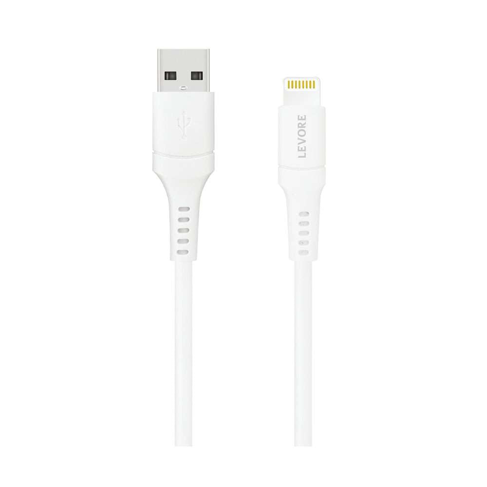 LEVORE 1M PVC USB A to Lightning Cable White