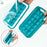 Portable Ice Cube Molds Flask Blue/White One Size