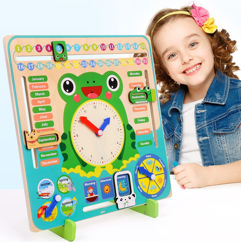Multifunctional Calendar Clock – Frog