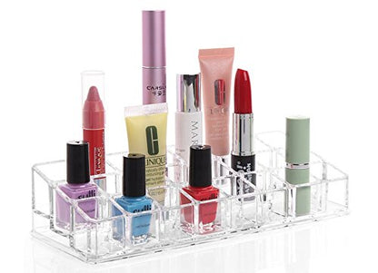24-Slot Lipstick Organizer Clear