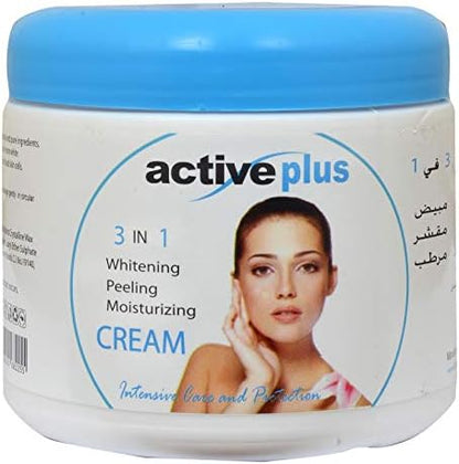 Buy Active Plus 3 In 1 Cream Whitening - 500ml in UAE Active Plus 3 In 1 Cream Whitening - 500ml