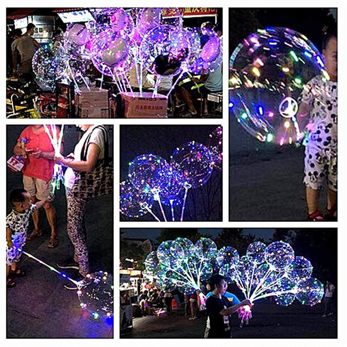 18inch Luminous LED BoBo Balloon Transparent LED Light