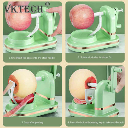 Manual Fruit Peeler Kitchen Gadgets Household Pear Peeler Cutter Slicer Food Crusher Vegetable Peeling Machine Household New