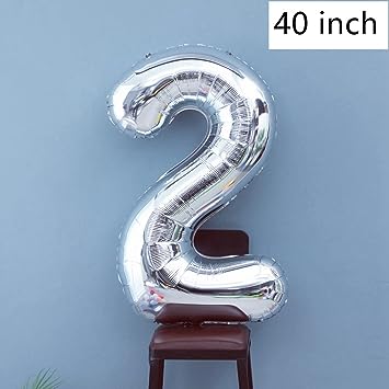 Number 2 Foil Balloon