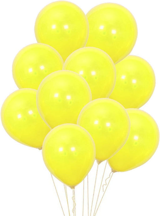 100 Pack Yellow Balloons