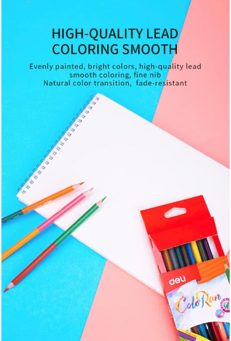 12 Long Coloring Pencils Libra
