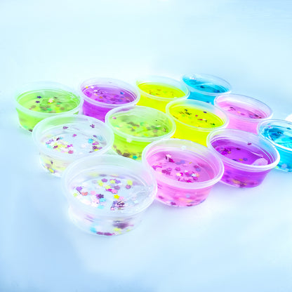 12-Piece Colorful Slime Mini Putty Set Non Sticky Multicolored Premium Quality