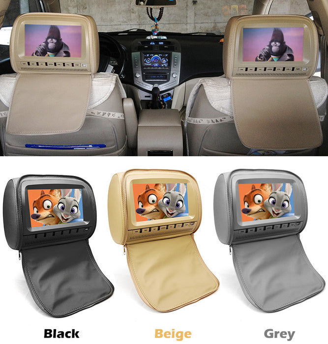 7 inch car headrest monitor 800*480 TFT LCD