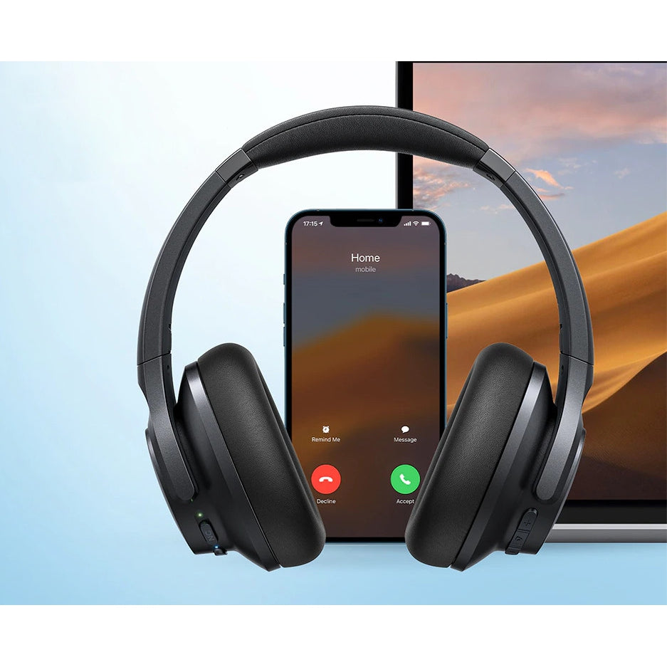 Life Q20 Over Ear Bluetooth Headphones Black