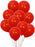100 Pack Pearl Red Balloons