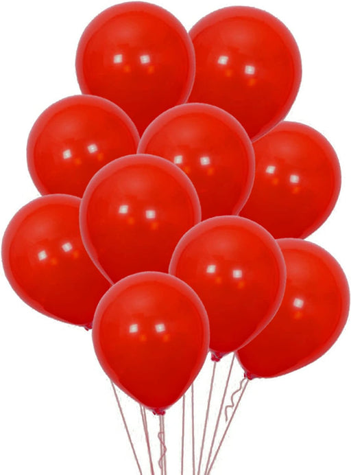 100 Pack Pearl Red Balloons
