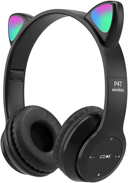 Cute Cat Ears Wireless Gaming Headset,