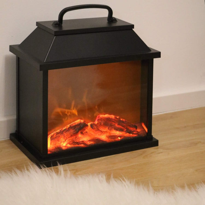 LED Fireplace Lamp - Flameless Fire Simulation