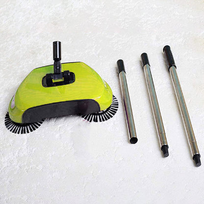 All- In- One Manual Sweeper Green/Silver 23x43x18centimeter