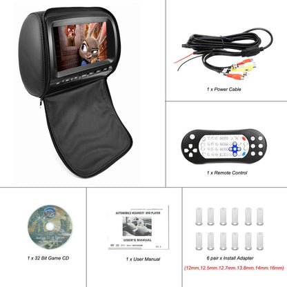 9 inch car headrest monitor 800*480 TFT LCD