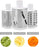 3-Blades Vegetable Cutter for Vegetable Fruit Cutter Cheese Shredder - Free Home Delivery