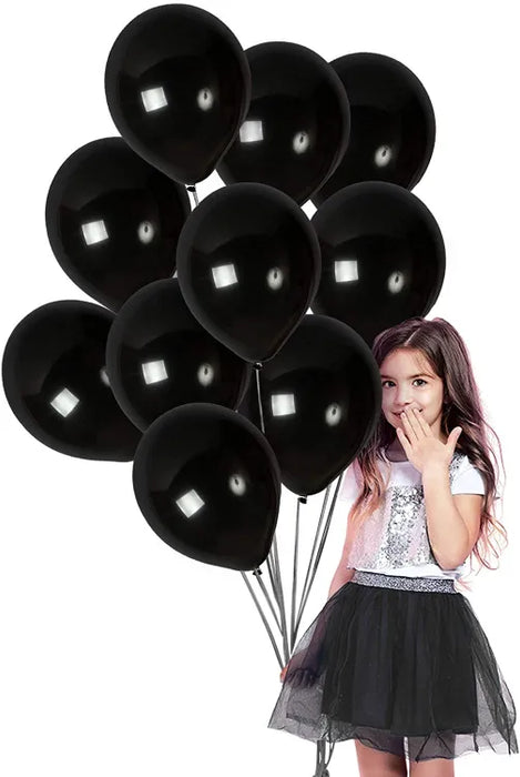 10 black balloons size B95