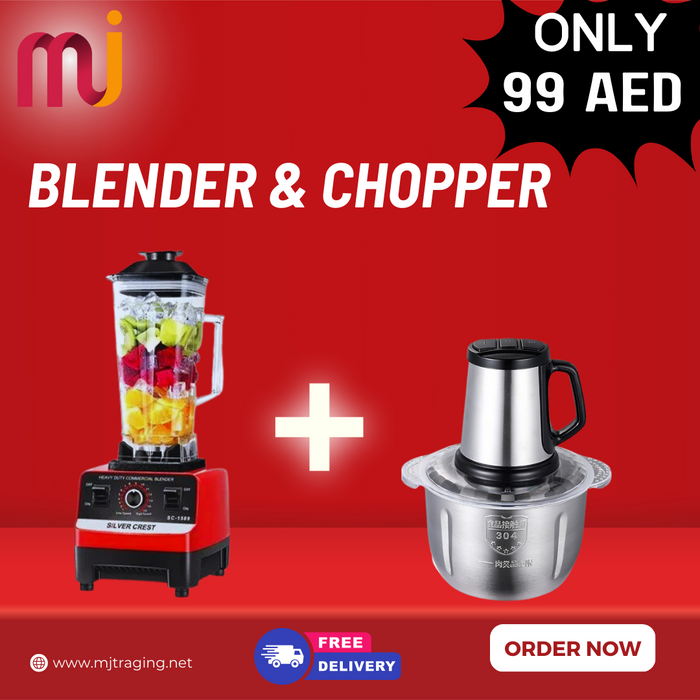 Special offer - Silver Crust blender & 5L Chopper -  FREE HOME DELIVERY
