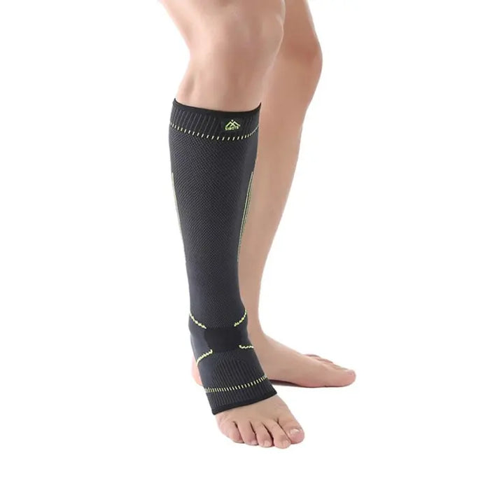 Simple elasticity sports ty series green stripe lengthened ankle support ST2567