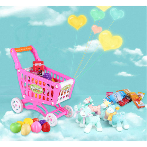 Kids Toys Funny Play House Simulation Shopping Cart Trolley