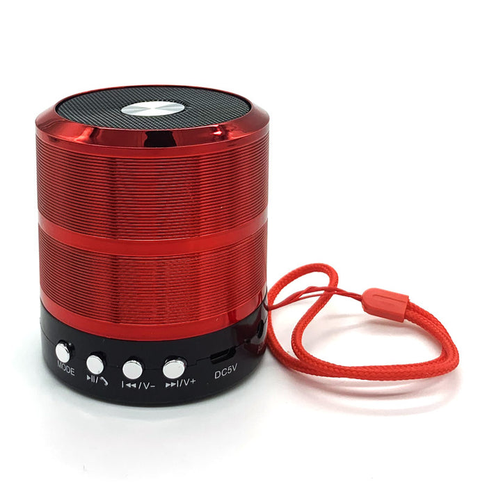 Mini Bluetooth Speaker Red/Black