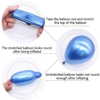 12 inch metallic balloons, pack of 10
