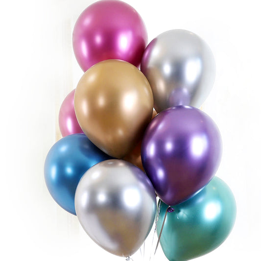 12 inch balloon for birthday party decoration metallic balloons