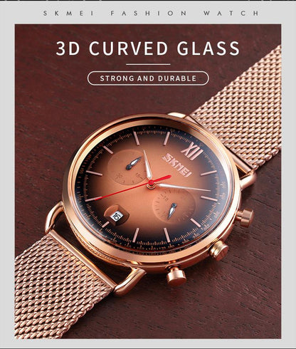 Men's Fashion Clock's Top Brand Luxury Quartz Waterproof Watch 9206
