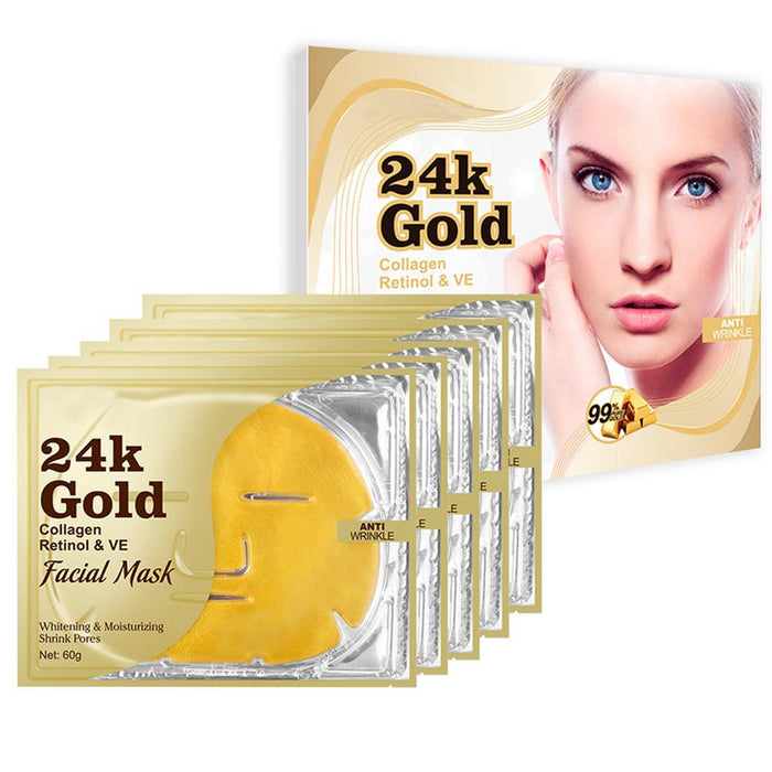 24K gold active face mask whitening sheet mask