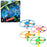 3 Pieces Set of Pull String LED Flying Saucer Helicopter Spinning Disc Toy