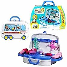 Kids Doctor Suitcase Pretend Play Game Modern Children Toys for Kids Girls Accessories Set for 3 Year Old Kids Girls Boys (Happy Doctor Kit)